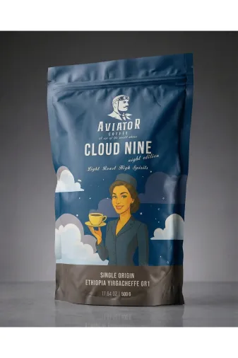 Aviator Coffee ACCN5 Cloud Nine %100 Arabica Single Origin Taze Kahve Çekirdek / Öğütülmüş Filtre 500 Gr.