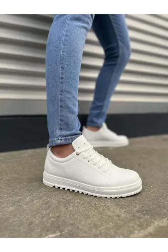 Aymood JY152AYM Jy152 Cool Bağcıklı Cilt Erkek Günlük Spor Klasik Ayakkabı Cbt - Beyaz