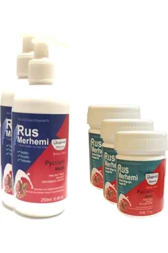Balance Life GU-EYF-17564-BLN Hintohu Tüy Dökücü Azaltıcı Rus Merhemi 250 Ml 2 Adet+Genital Bölge Merhemi 50 Ml 3 Adet