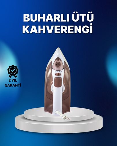 Balancelife 125029022 Mey İthalat Buharlı Ütü 2200W Kireç Önleyici Self Clean Damlatmaz Kahverengi