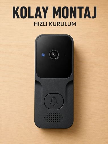 Balancelife MEYTDUCZZM8KAPIZİLİ-BLMY Mey İthalat Wi-Fi Akıllı Görüntülü Kapı Zili Hd Kamera, Gece Görüşü Ve Telefon Bildirimli