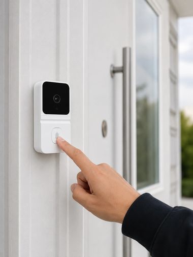 Balancelife MEYTDUCZZUCZZM8KAPIZİLİBEYAZ-BLMY Mey İthalat Beyaz Wi-Fi Akıllı Görüntülü Kapı Zili Hd Kamera, Gece Görüşü Ve Telefon Bildirimli Kablosuz Kapı Zili