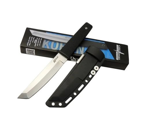 Balancelife TrLat0TK0014K-BCY-AUS-8A-BLNCC Cold Steel Aus 8A Kobun Tanto Outdoor / Av Bıçağı 25Cm - Kılıflı, Kutulu, Siyah Plastik Sap Gri