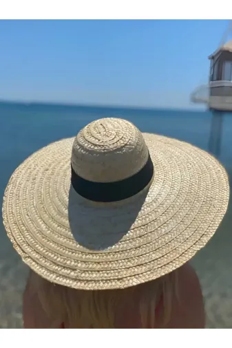 Bali Büyük Boy Organik Hasır Şapka