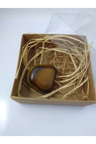BalıkHediyelik BBL-KLNGZ-1004-01 Kaplangözü Taşı Biblo/ Ham Doğaltaş Biblo (45-50 Gr)