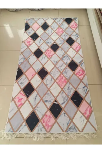 Banyolın TYCFS3V4TN170029909959502 Çok Renkli Makinada Yıkanabilir Dijital Baskı Kaymaz Dört Mevsimlik Salon, Balkon, Genç Odası Yolluk