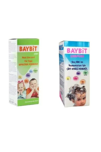 BAYBİT Baybitkofreset Bit Spreyi 100 Ml + Bit Şampuanı 100 Ml  Kofre Set 2 Adet Bit Tarağı Hediye