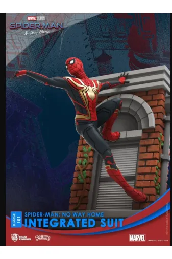 BEAST KINGDOM 324244 Bkd: Marvel- Örümcek Adam No Way Home Spider-Man (Upgraded Suit) (Diorama Stage)