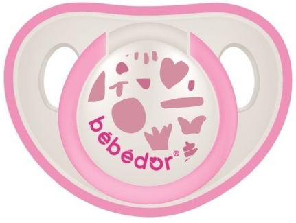 Bebedor Emzik Kiraz Uçlu Silikon (0-6 Ay) (Kod:101) - Pembe