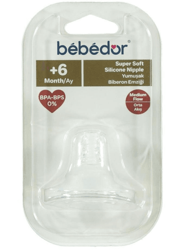 Bebedor Natural Genis Ağız Biberon Emziği +6 Ay (Kod:332)