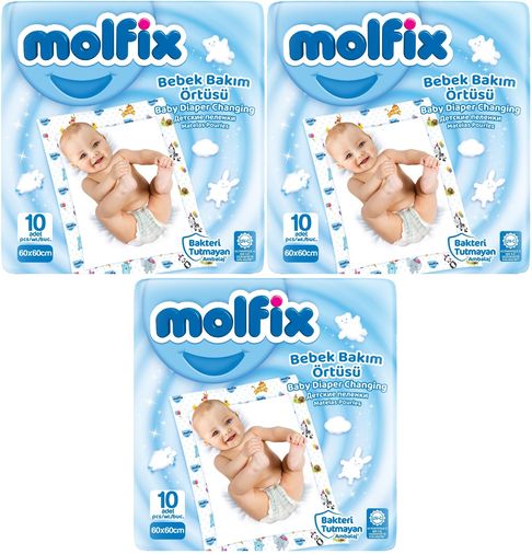 Bebek Bakım Alt Açma Örtüsü 30 Adet (3Pk*10)