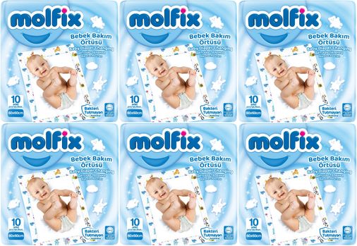 Bebek Bakım Alt Açma Örtüsü 6 Lı Set 60 Adet