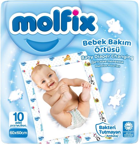 Bebek Bakım Alt Açma Örtüsü Tekli Pk (İç Adet 10)