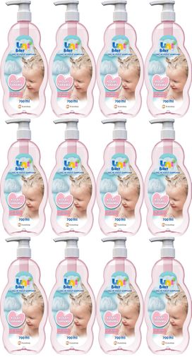 Bebek Kolay Tarama Saç ve Vücut Şampuanı 700ML Pompalı 12 Li Set
