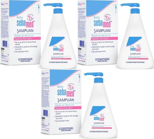 Bebek Şampuanı 750ML Pompalı 3 Lü Set