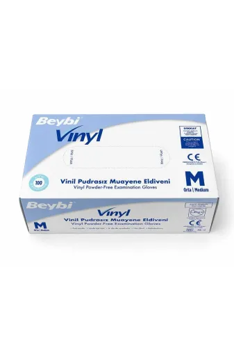 Beybi TYCE8E80F4EB980D2BD843000 Vinil Pudrasız M Beden Muyene Eldiveni