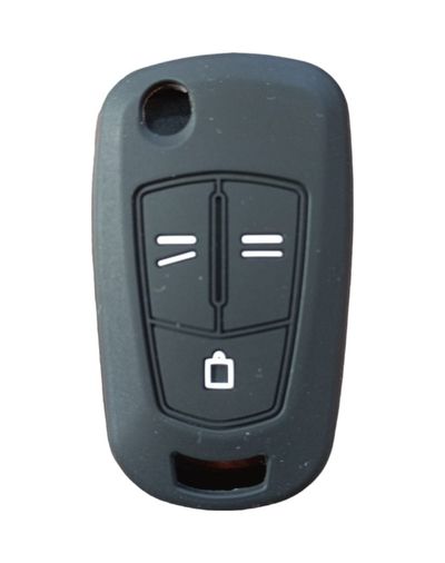 Bezos 123917767 Opel Astra Insignia Corsa Anahtar Uyumlu Silikon Oto Anahtar Kumanda Kabı Kılıf Siyah