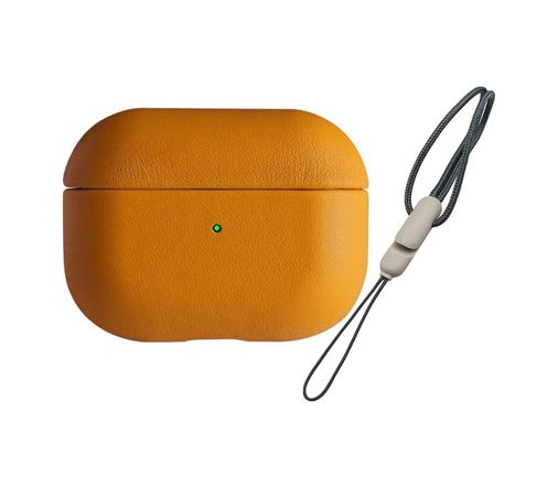 Bezos 128614927 Airpods 3 3.nesil 405 Deri Kılıf - Turuncu