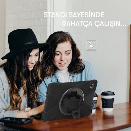 Bezos 8683140605070-BLNC İpad Mini 6 Kılıf Amazing Tablet Kapak - Siyah Diğer Diğer