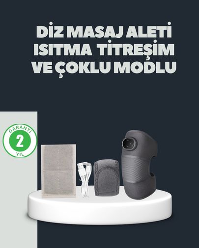 Bezos MEYTDUCZZZGLRD116-BLMY Mey İthalat Isıtmalı Titreşimli Diz Masaj Cihazı 3D Rezonans Teknolojili Çok Renkli