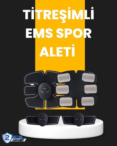 Bezos MEYTDXUCZSİXPAD-6-BLMY Mey İthalat Titreşimli Ems Spor Ve Fitness Cihazı Karın Kası Kol Bacak 2025 Model Çok Renkli