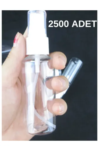 Bilgehan Buklet OtelBukleti-8872 Sprey Başlıklı Boş Şişe 50Ml 2500 Adet + 12 Hediye