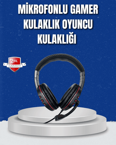 Bilgisayar Kulaklığı – Yumuşak Pedli, Dayanıklı İpli Kablo