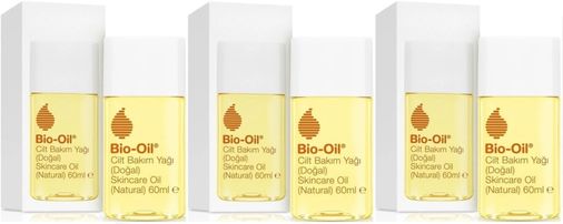 Bio-Oil %100 Natural Çatlak Karşıtı & Leke Karşıtı Nemlendirici Doğal Cilt Bakım Yağı 60ML (3Lü Set)