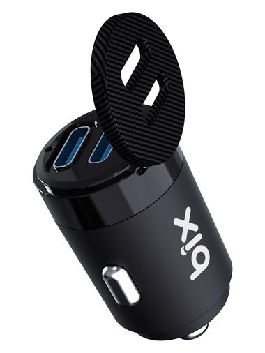 Bix BX-CCP65CC 65W Çift Portlu Type-C Araç Şarj Aleti Apple iPhone &amp; Android &amp; Notebook Mini Araç Içi Şarj Cihazı - S