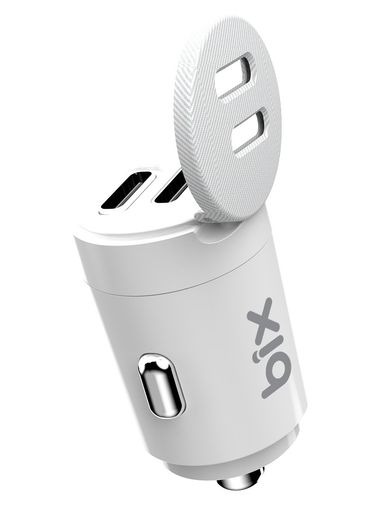 Bix BX-CCP65CC 65W Çift Portlu Type-C Araç Şarj Aleti Apple iPhone &amp; Android &amp; Notebook Mini Araç Içi Şarj Cihazı