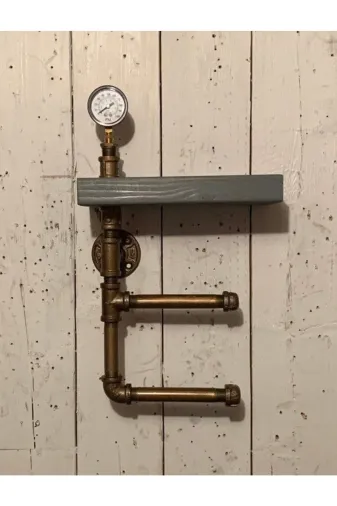 Blbndesign RafNo484 Dekoratif Borudan Tuvalet Kağıdı Askılık