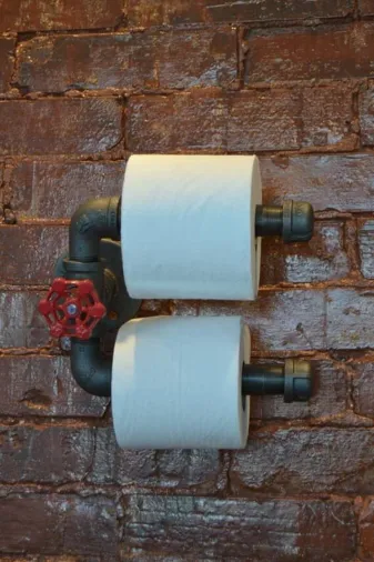 Blbndesign RafNo504 Dekoratif Borudan Tuvalet Kağıdı Askılık