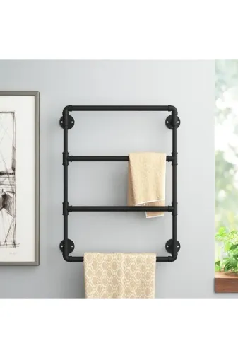 Blbndesign RafNo650 Dekoratif Borudan Raf Ve Askılık