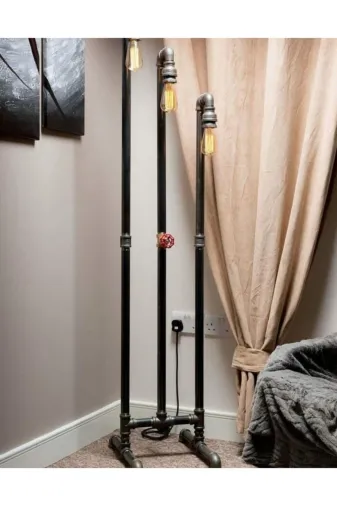Blbndesign Ürün No:114 Dekoratif Salona Borudan Aydınlatma Lambader