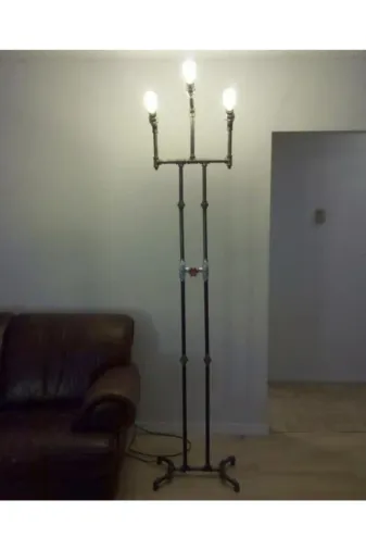 Blbndesign Ürün No:651 Dekoratif Salona Borudan Aydınlatma Lambader