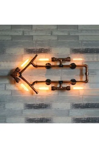 Blbndesign Ürün No:755 Dekoratif Duvara Aydınlatma Boru Lambader