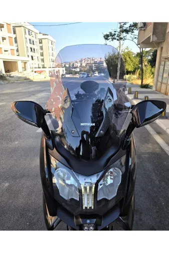 Bmw C 650 GT Ön Cam 2011-2018 Model 75cm Füme Renkli 4mm