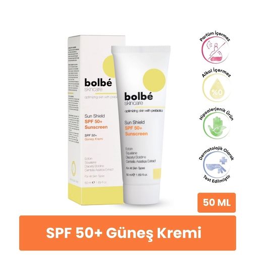 BOLBE 10215164 Spf+50 Yüksek Korumalı Leke Karşıtı Günlük Güneş Kremi 50 Ml