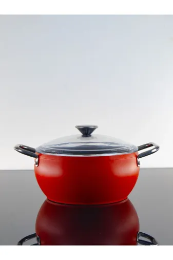 Bonera PRO2001 Pro-Plus 20 Cm Kırmızı Derin Tencere