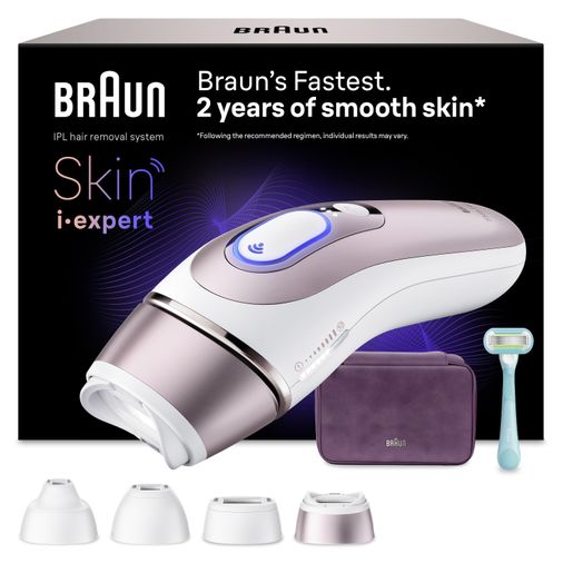 Braun Ipl Skin I·expert, Evde Lazerle Tüy Alma, App Ile, Çanta, Gillette Venus, 4 Başlık, Pl7431
