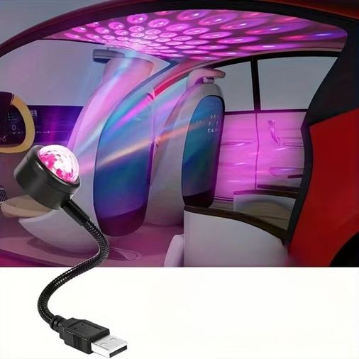 BUFFER® USB Sese Duyarlı 8 Farklı Mod Işıklı LED Atmosfer Işığı – Ambiyans Aydınlatması