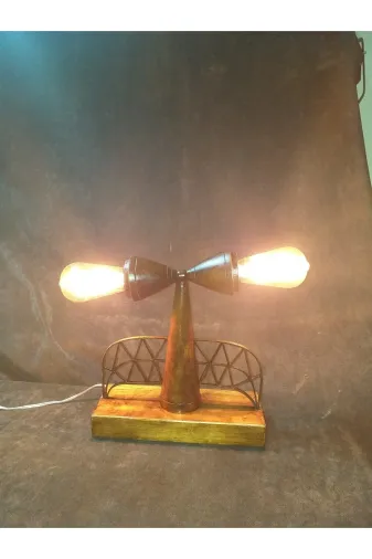 burefe DT-001813 "ahşap Şamdan" Lamba