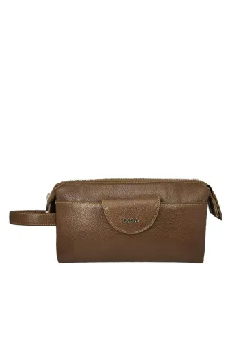 Cantayurdu 3006DG03 Diga Hakiki Deri 3006 Dopp Kit El Çantası Taba