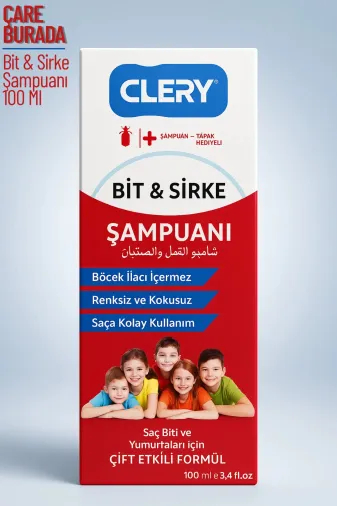 Çare Burada clemybitşampuan Clemy - Bit & Sirke Şampuanı 100 Ml (Tarak Hediyeli)