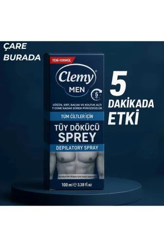 Çare Burada erkektüy Tüy Dökücü Sprey 100 Ml (Erkek)