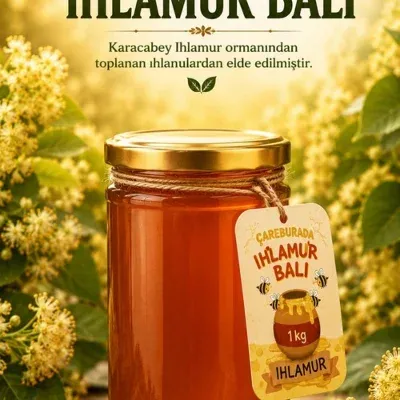 Çare Burada - Ihlamur Balı 1 Kg (Karacabey Ihlamur Ormanı)