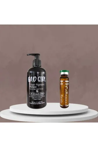 Çare Burada morcolcare Mor Şampuan Silver Pigment 30 Saniyede Etkili 250 Ml Ve Collegen Keratin Serum 10 Ml