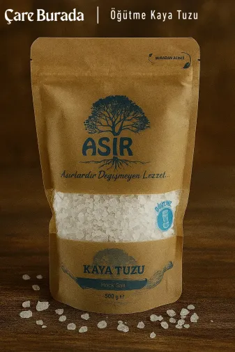 Çare Burada öğütmekayatuzu Asır - Öğütme Kaya Tuzu 500 Gr