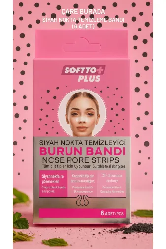 Çare Burada P5392S5296 Siyah Nokta Temizleyici Burun Bandı (×6 Adet)