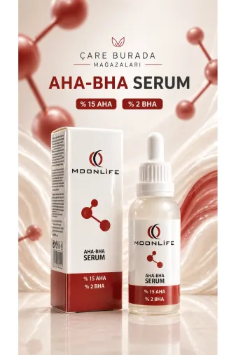 Çare Burada P5860S4909 Moonlife - Aha & Bha Serum 30 Ml (%15 Aha & %2 Bha)